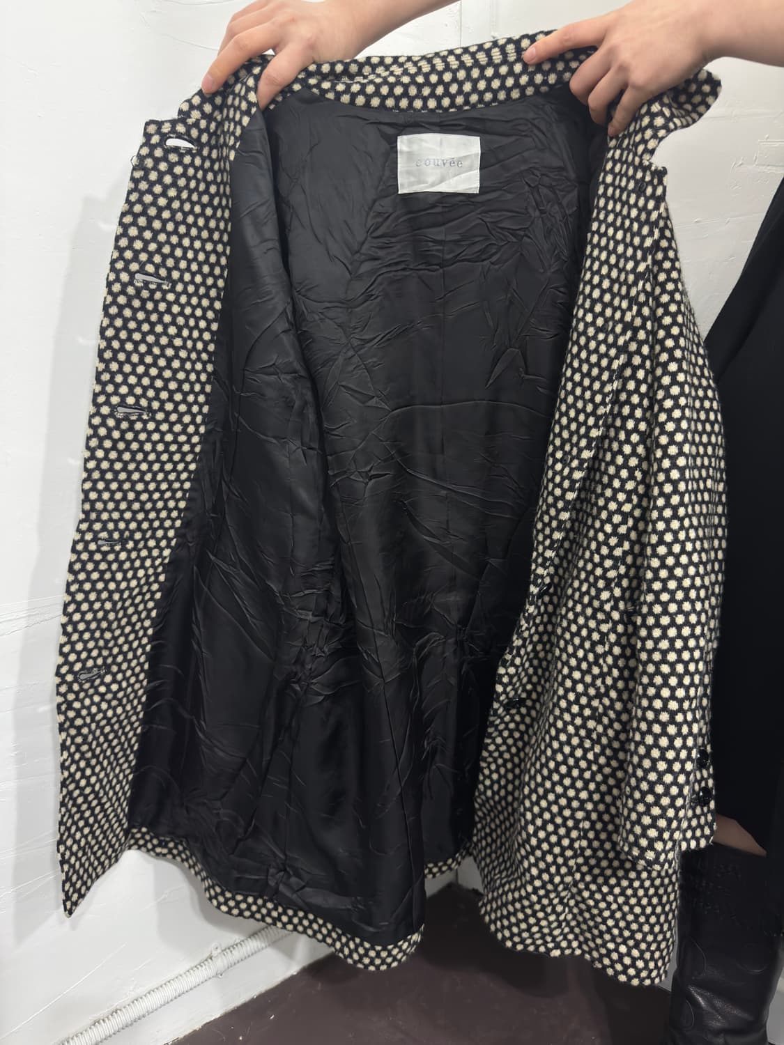 couvee dot wool button coat 상품이미지5