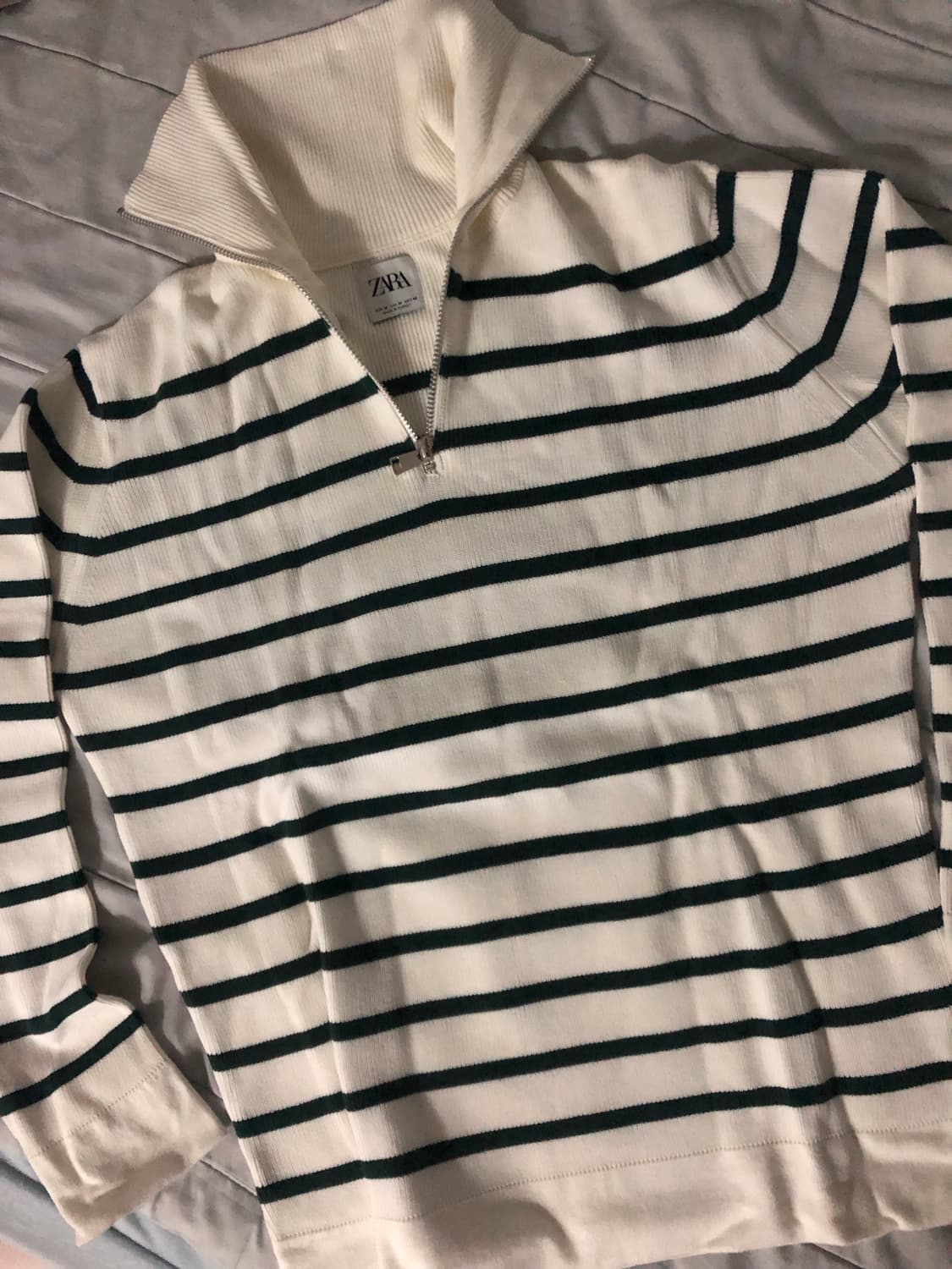 (오늘만급처)자라 하프넥 하이넥 집업 니트m 새상품 상품이미지1