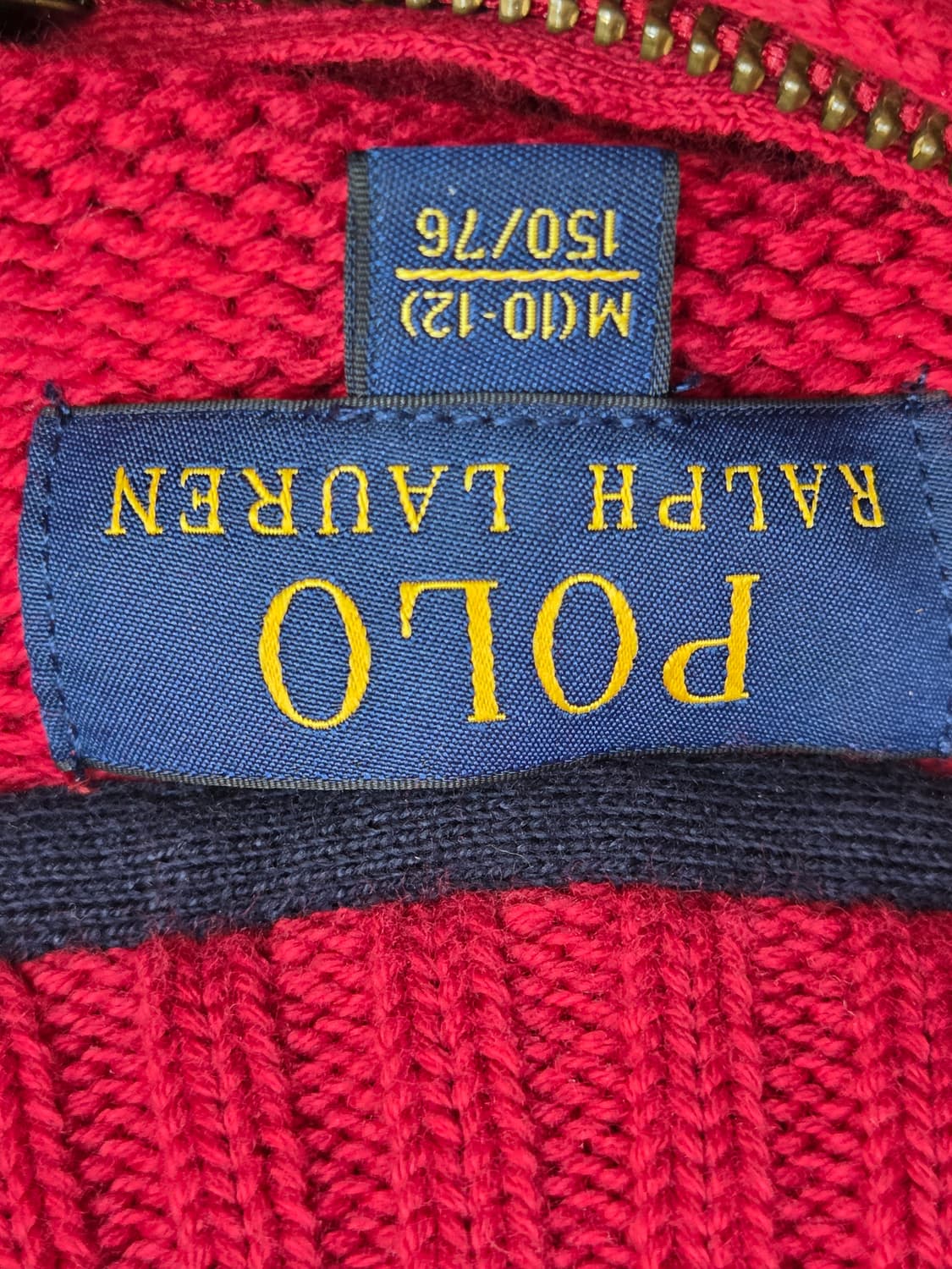 폴로 랄프로렌 키즈 빨간색 반집업 니트입니다
사이즈는 M(10-12) 1 상품이미지3