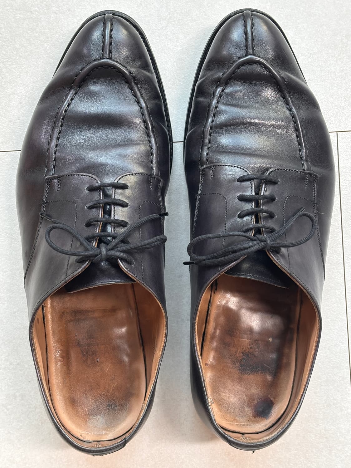 트리커즈 애빙던 UK10 / 빈티지 블랙 U팁 더비 비브람 상품이미지2