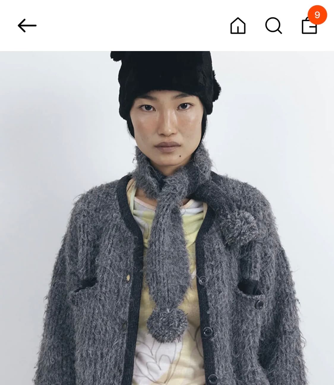 OPEN YY) SHAGGY CARDIGAN JACKET 상품이미지2