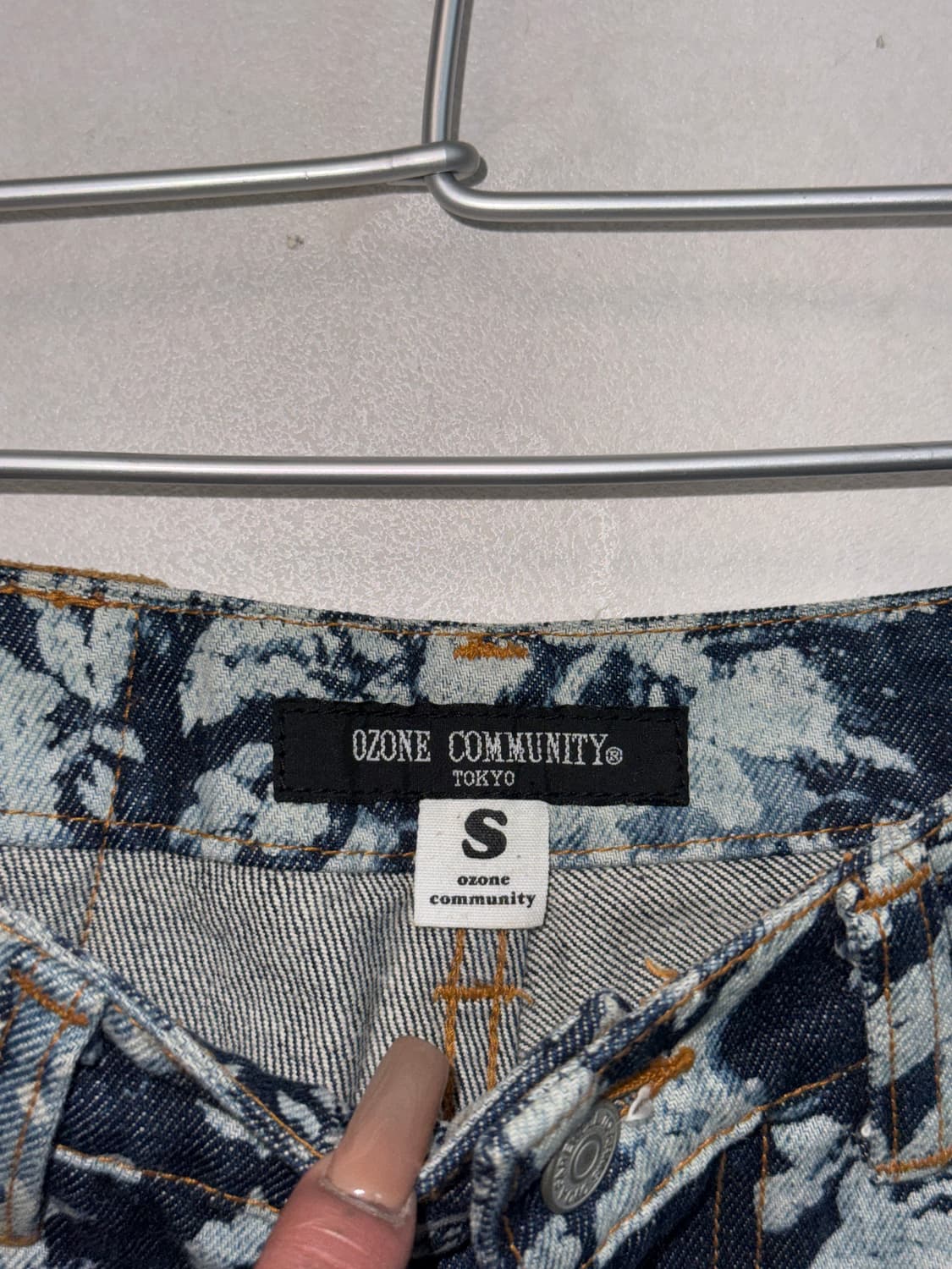 Ozone Community denim oriental flower sk 상품이미지6
