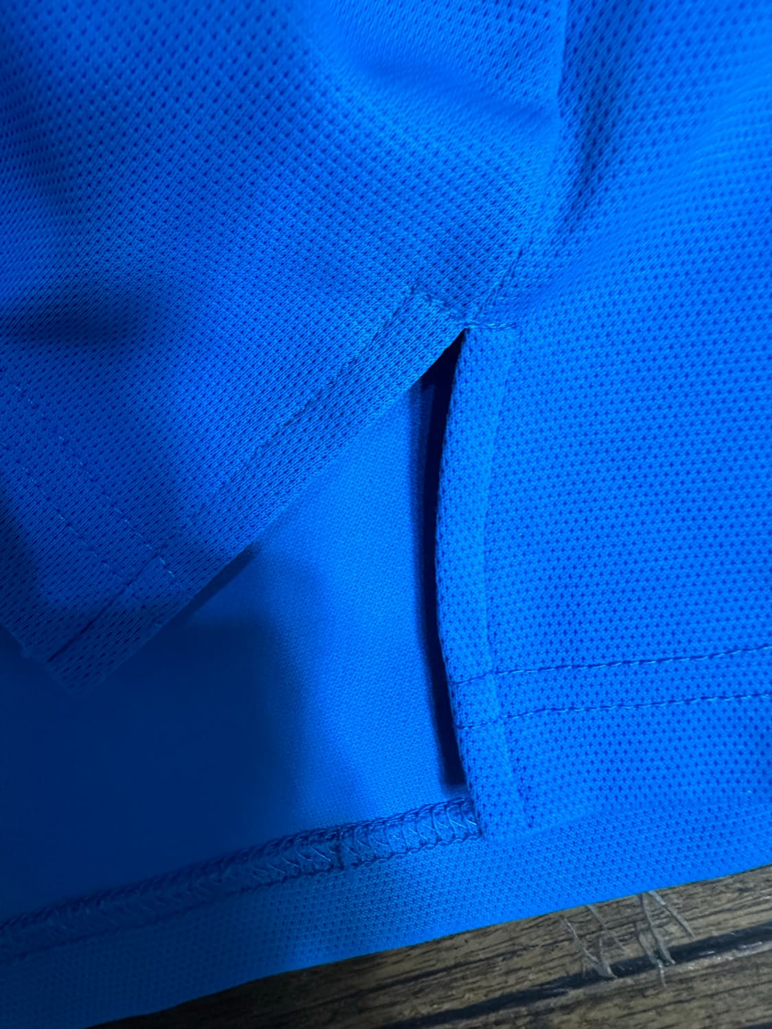 미즈노(Mizuno) 일본제 기능성 반팔 카라티 블루 옐로우 배색 실측M 상품이미지4