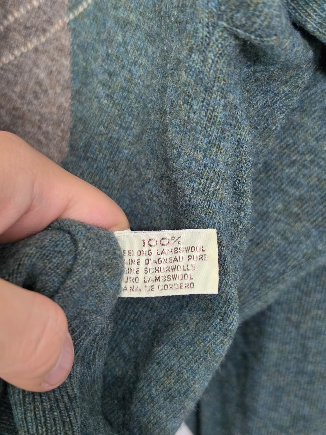 배리 BARRIE 아가일 울 니트 42 상품이미지3