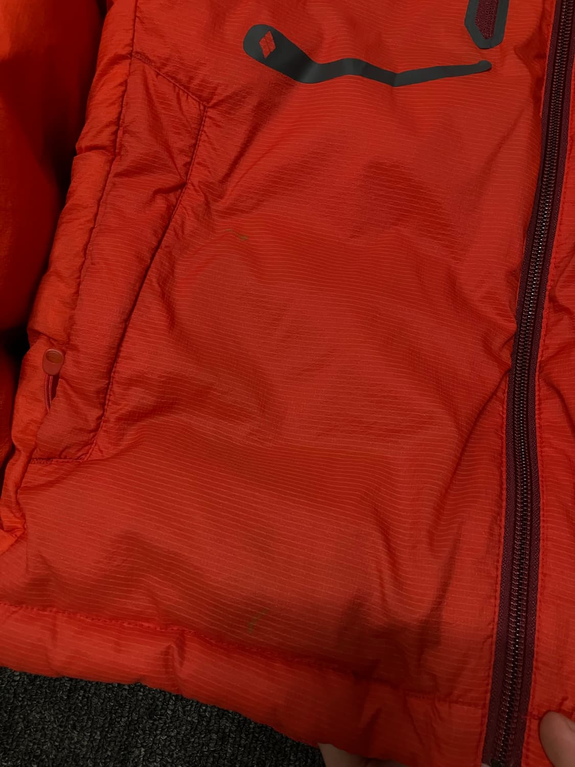 몽벨 800 테크니컬 다운자켓 패딩 오렌지 상품이미지7