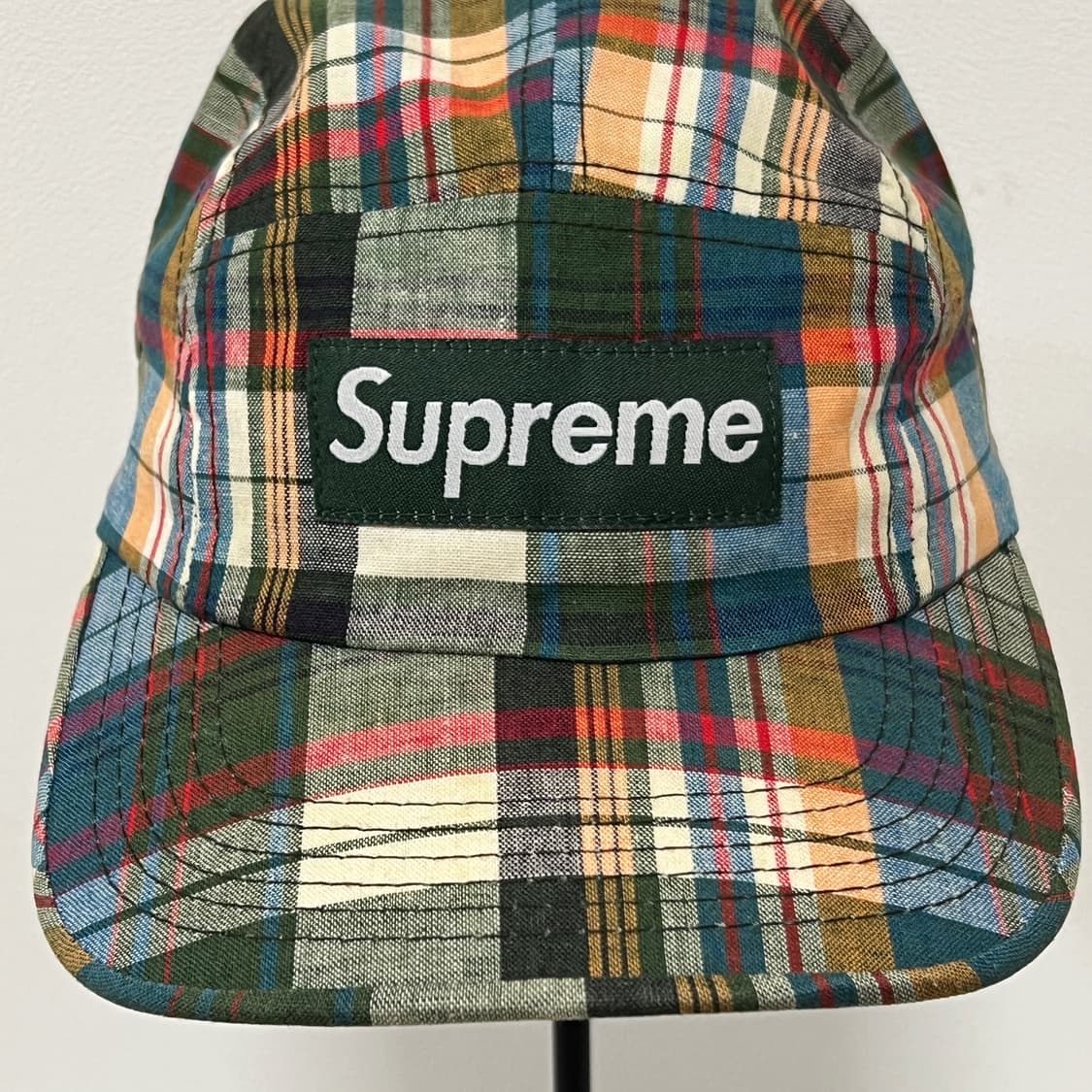 슈프림 2005 체크 패턴 5패널 캠프캡  상품이미지7