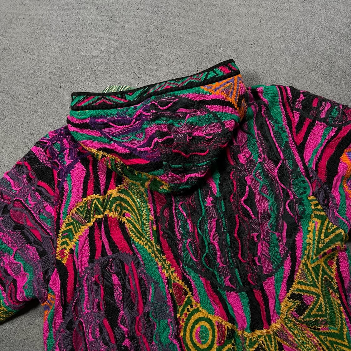 COOGI 쿠지 케이블 니트 후드 가디건 상품이미지3