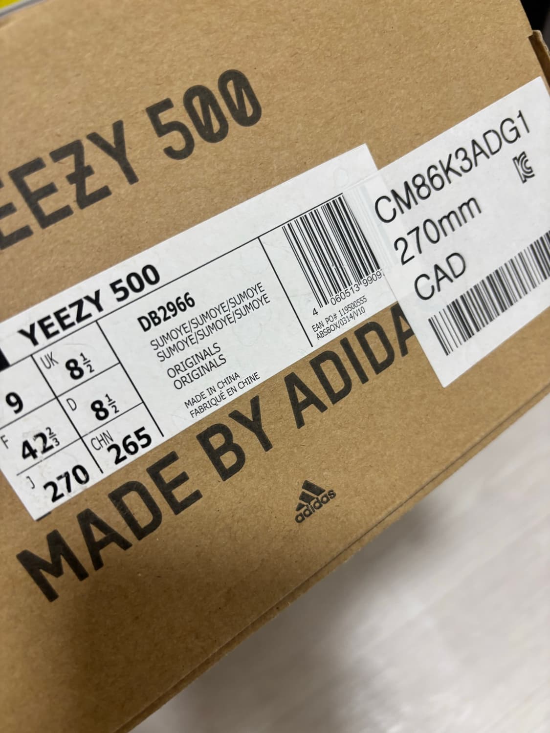 아디디스 이지 500 슈퍼문 270size 상품이미지2