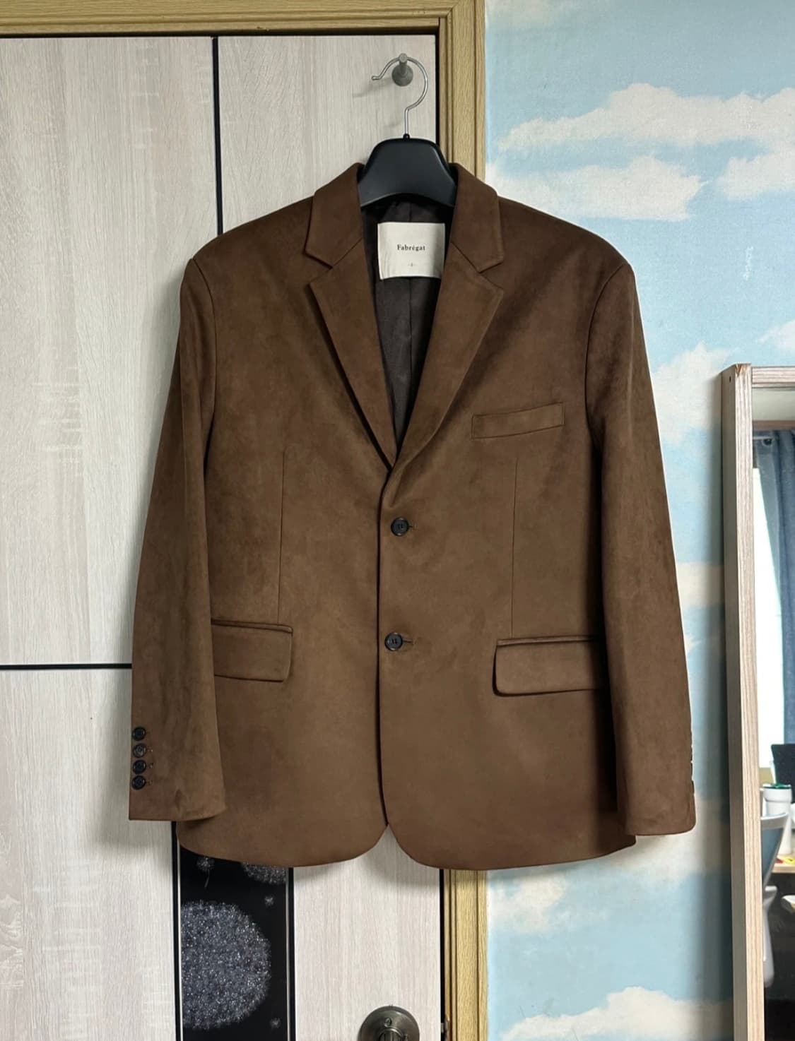 (2) 파브레가 칸 스웨이드 블레이저 자켓 (다크 브라운) 상품이미지2