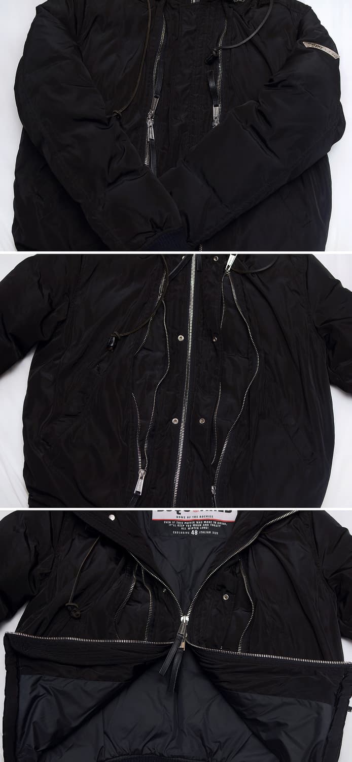 디스퀘어드 몬스터퍼 구스다운 와이드 지퍼 패딩 봄버 (48 / 100+) 상품이미지6