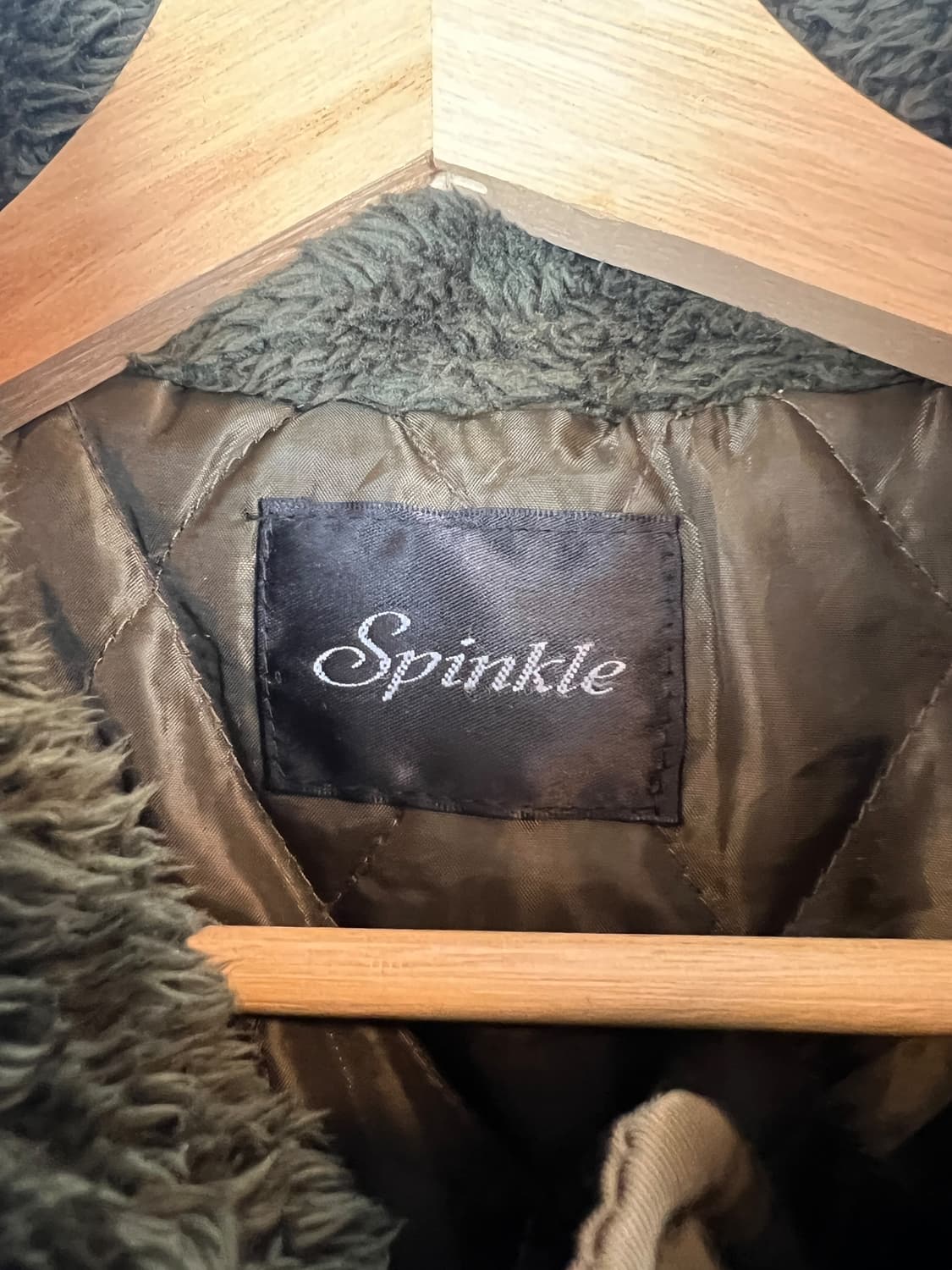 Spinkle 카키 후드 점퍼 3L 상품이미지3