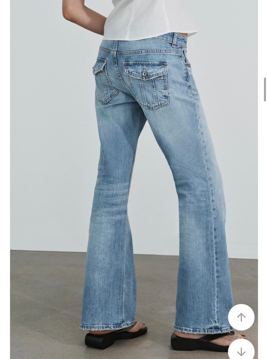 자라 로우라이즈 부츠컷팬츠 상품이미지3