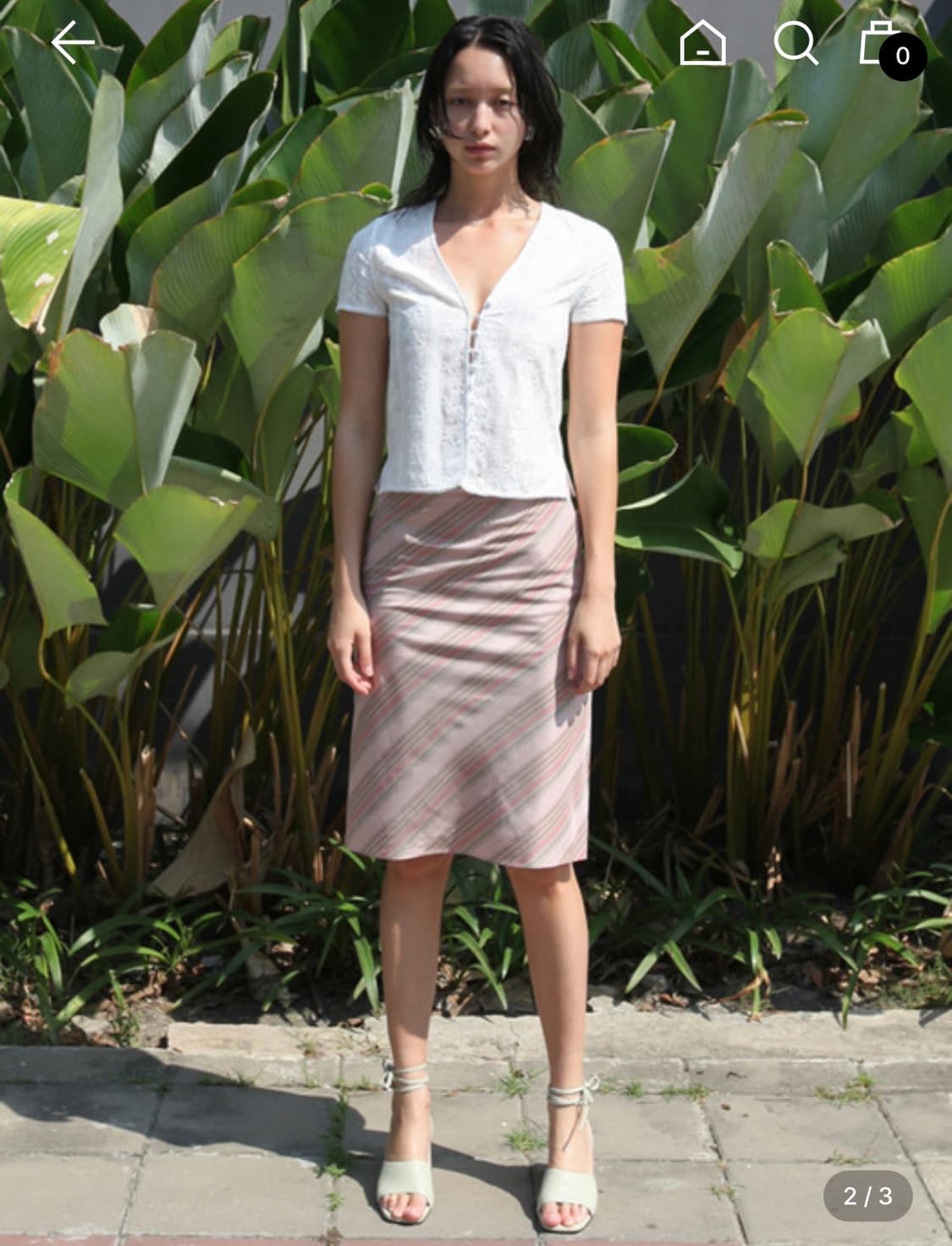 누아누 - 카린 스커트 dryrose 상품이미지2