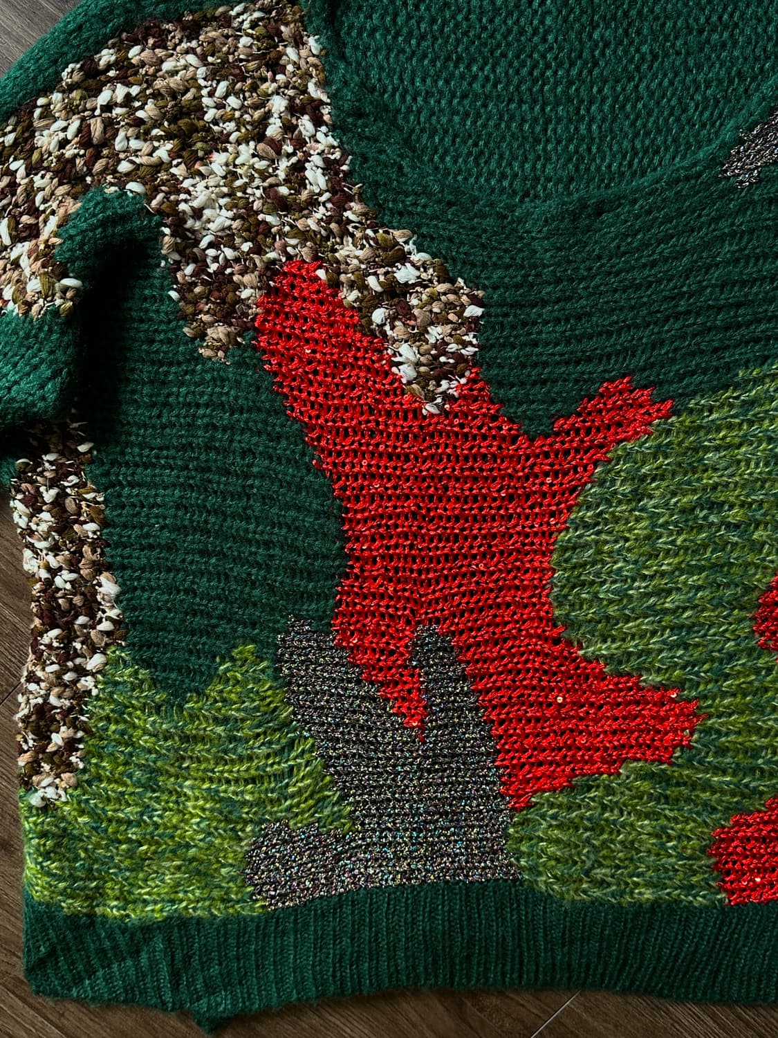 Cherry Couture 멀티 머태리얼 루지 니트 상품이미지10