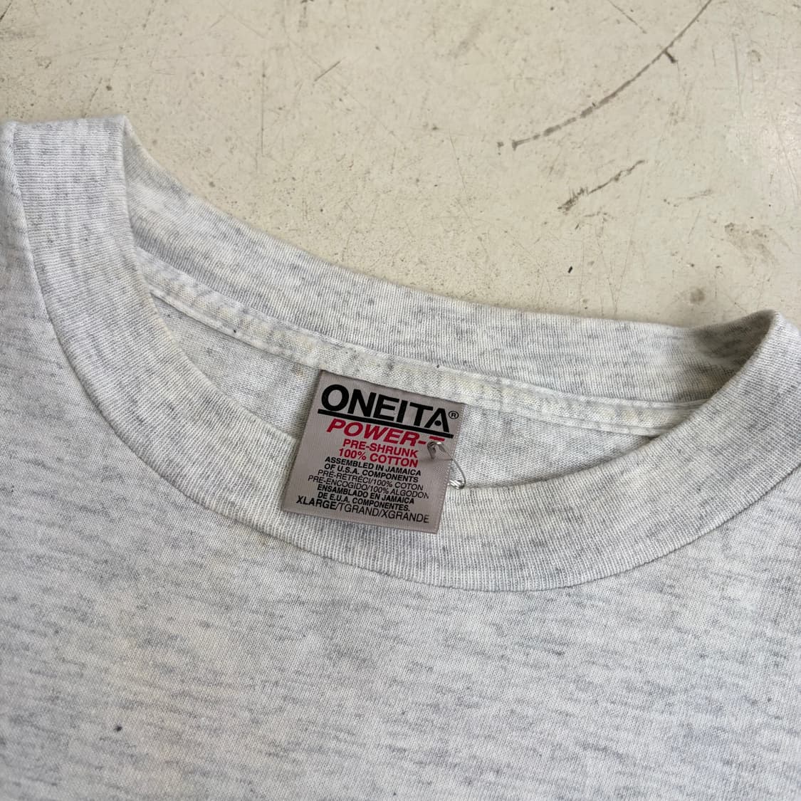 90s USA Oneita 빈티지 싱글스티치 반팔티 XL 상품이미지7