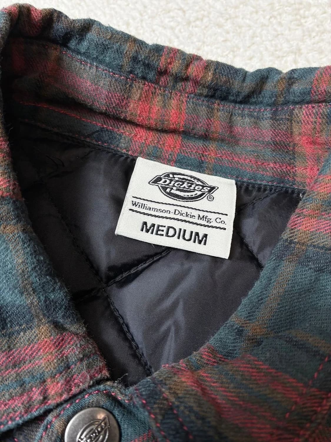 디키즈 DICKIES 체크 누빔 남방 PN7064 상품이미지8