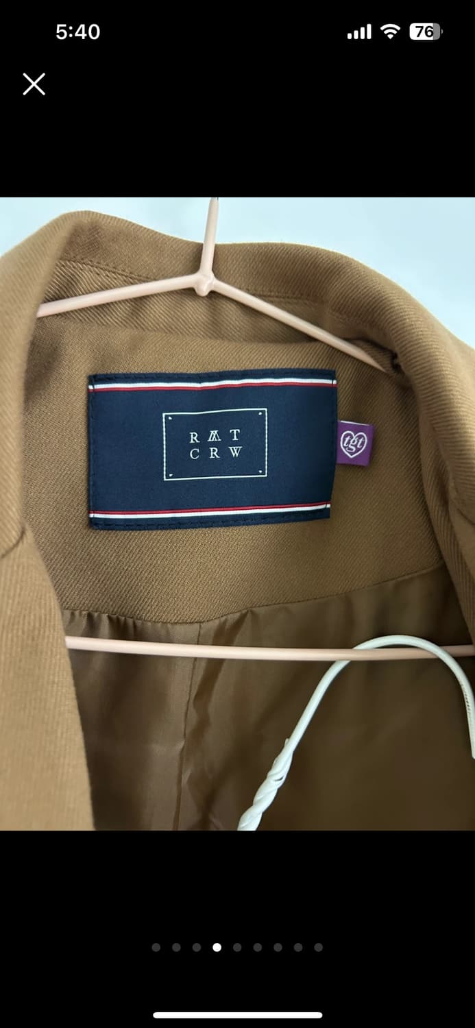 타게토 [타게토X로맨틱크라운]라이더 크롭 _브라운 셋업 상품이미지5