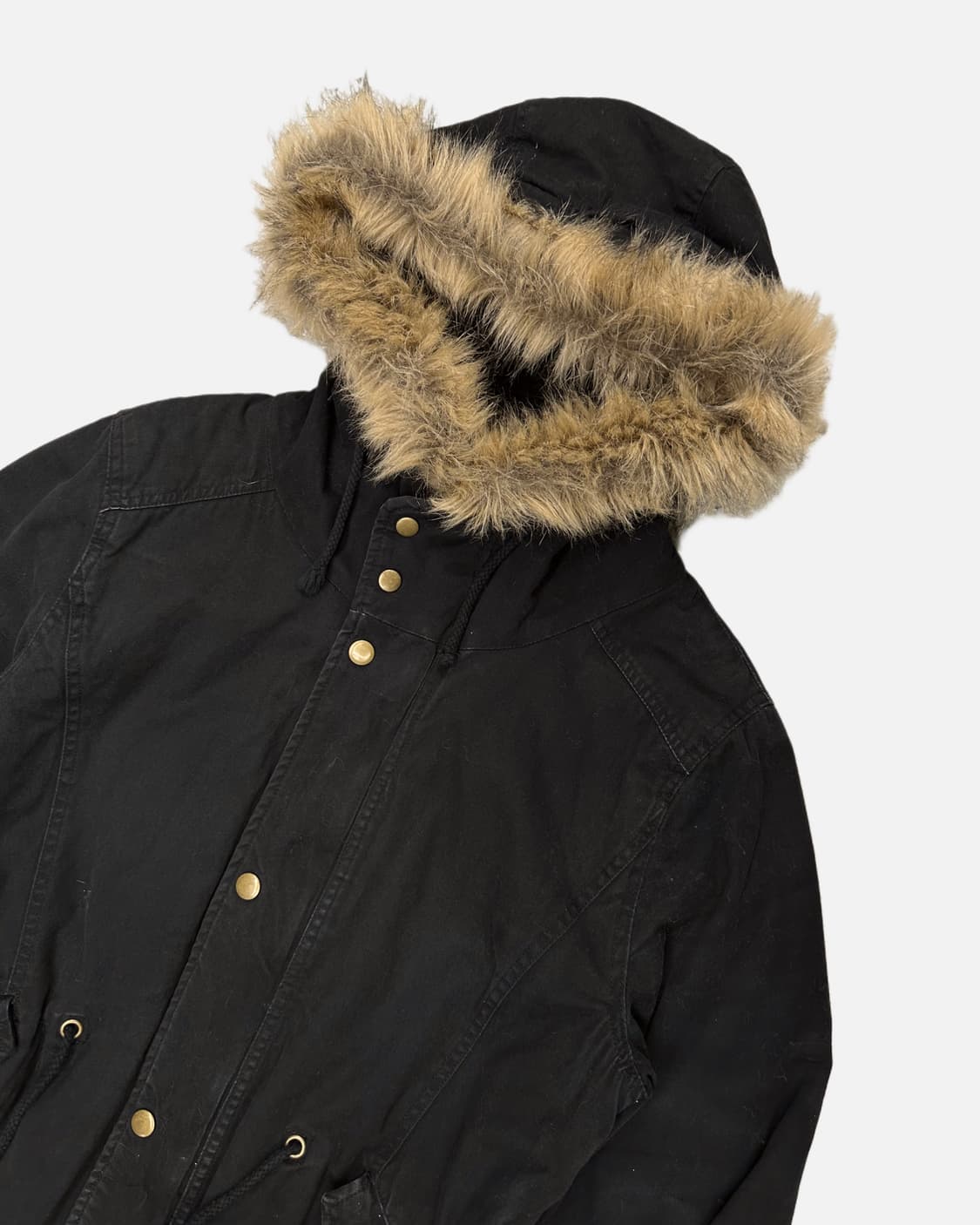 black fur hood field parka 상품이미지2
