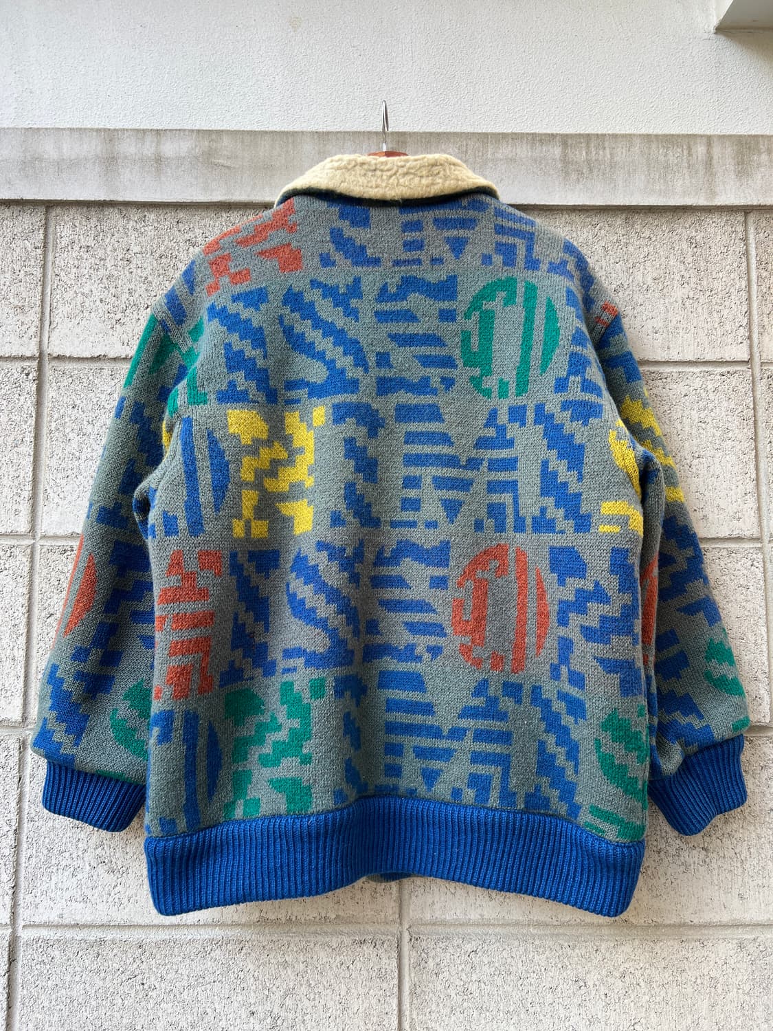 90s MISSONI SPORT AZTEC WOOL 미쏘니스포츠 울봄버 상품이미지2