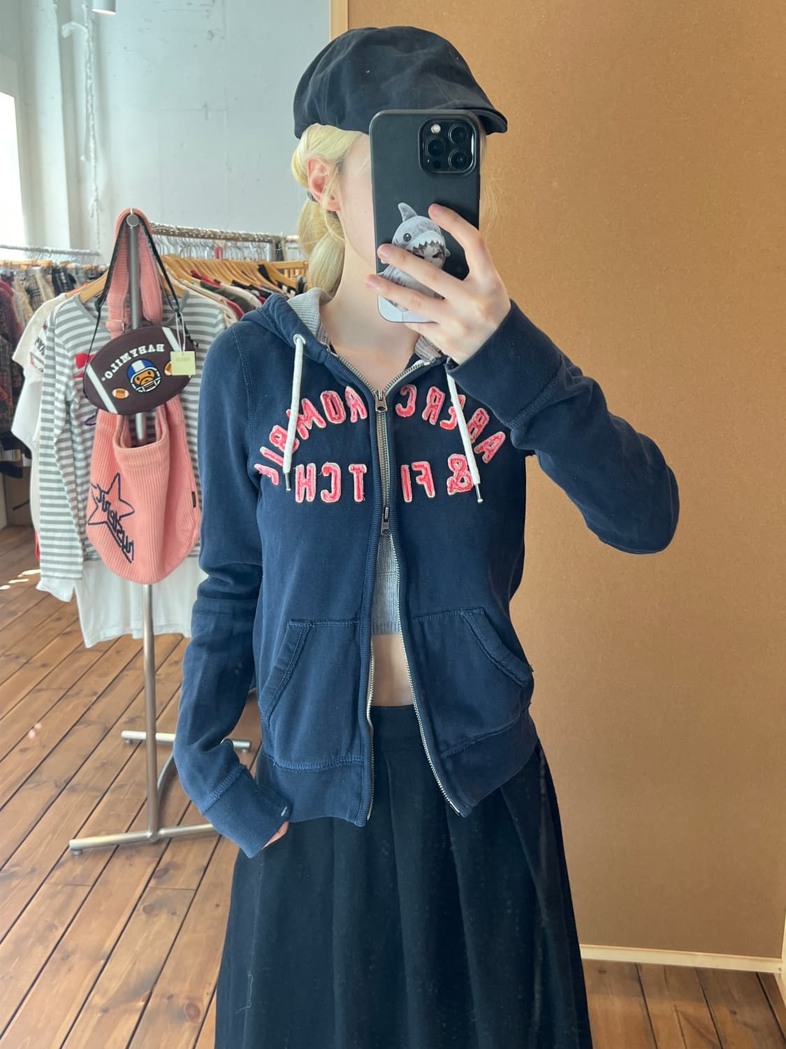 아베크롬비 네이비 후드집업  상품이미지4