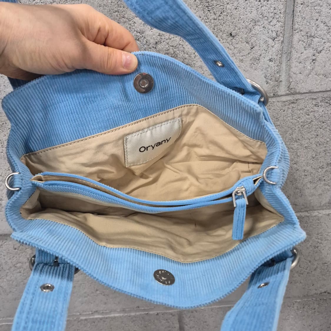 오야니 삐삐 토트백 베이비블루  상품이미지7