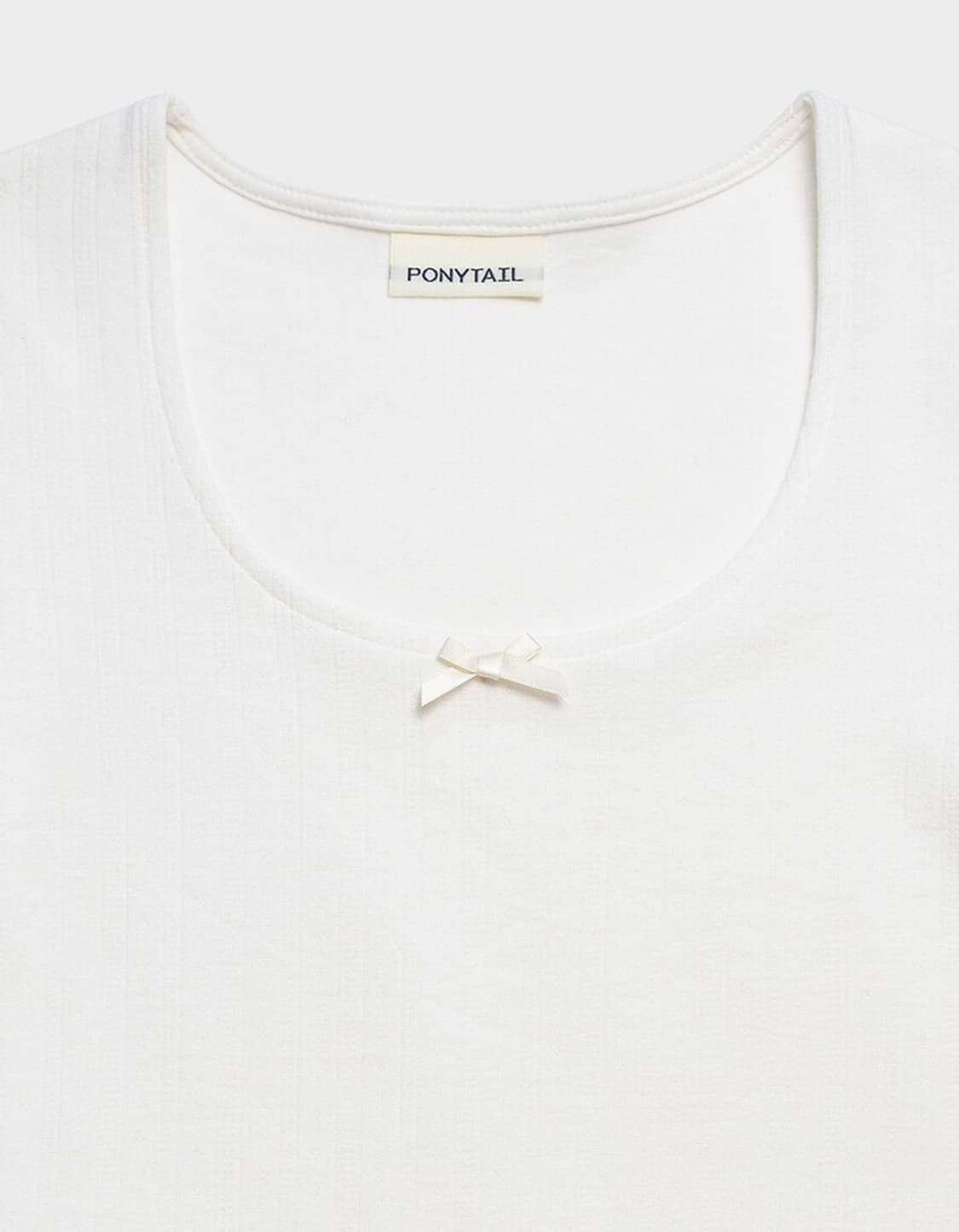포니테일 Petit Ribbon T-Shirts (WHITE) 상품이미지3