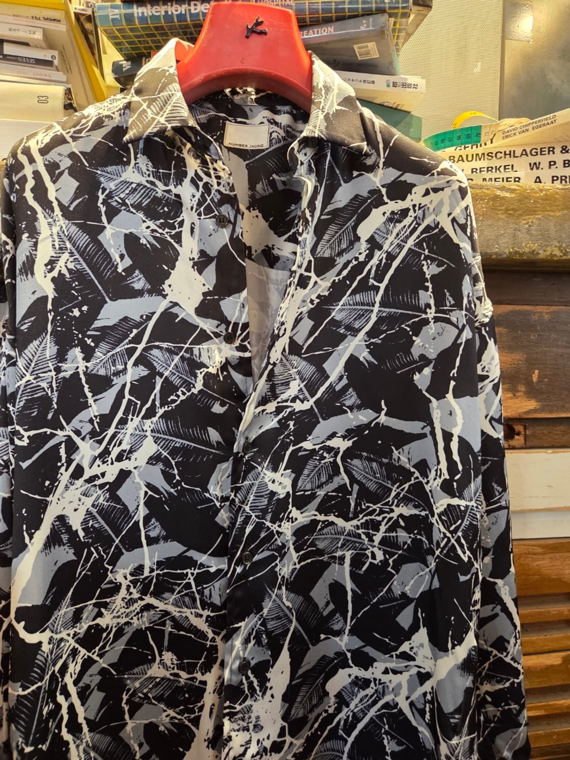 넘버나인 레이온 잭슨폴록 셔츠 상품이미지6