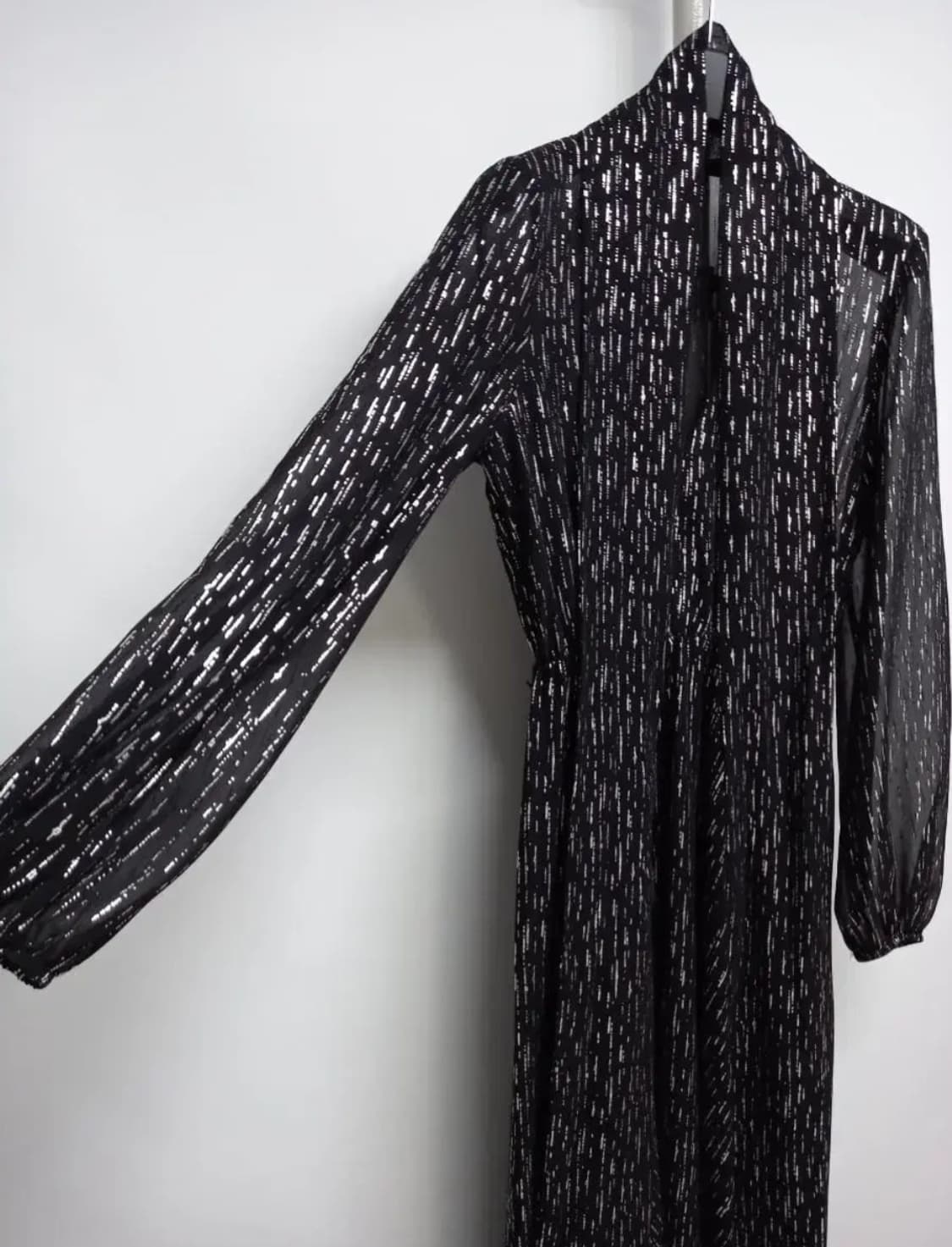 새 마쥬 MAJE  쉬폰 시스루 맥시 롱 원피스 55.66 상품이미지4