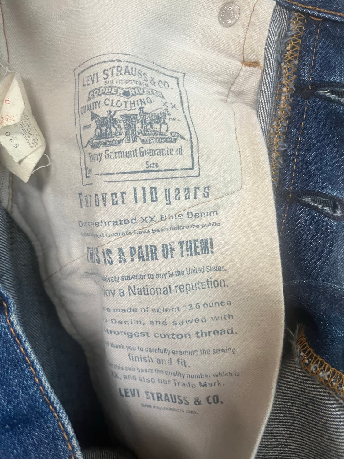 90s lvc 발렌시아 501 셀비지 상품이미지8