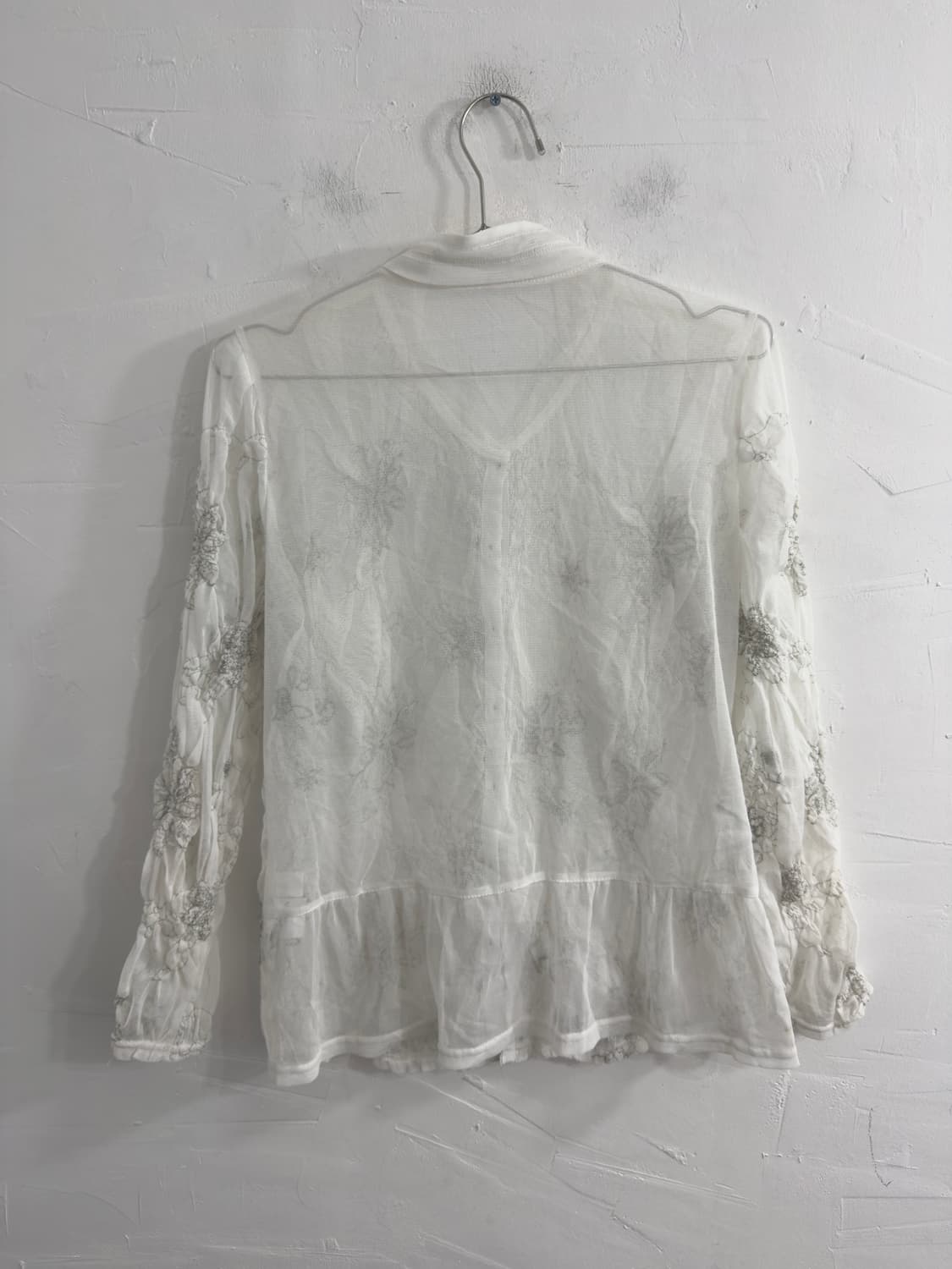 design seethrough blouse 상품이미지4