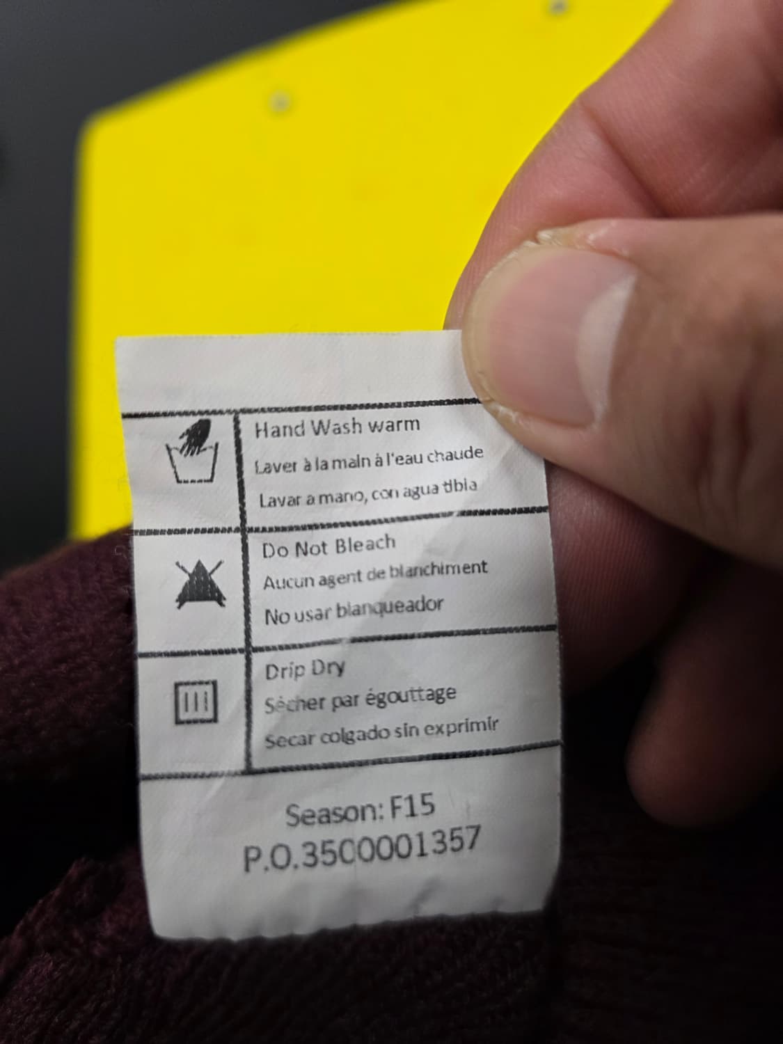 칼하트 아크릴 비니 버건디 상품이미지5