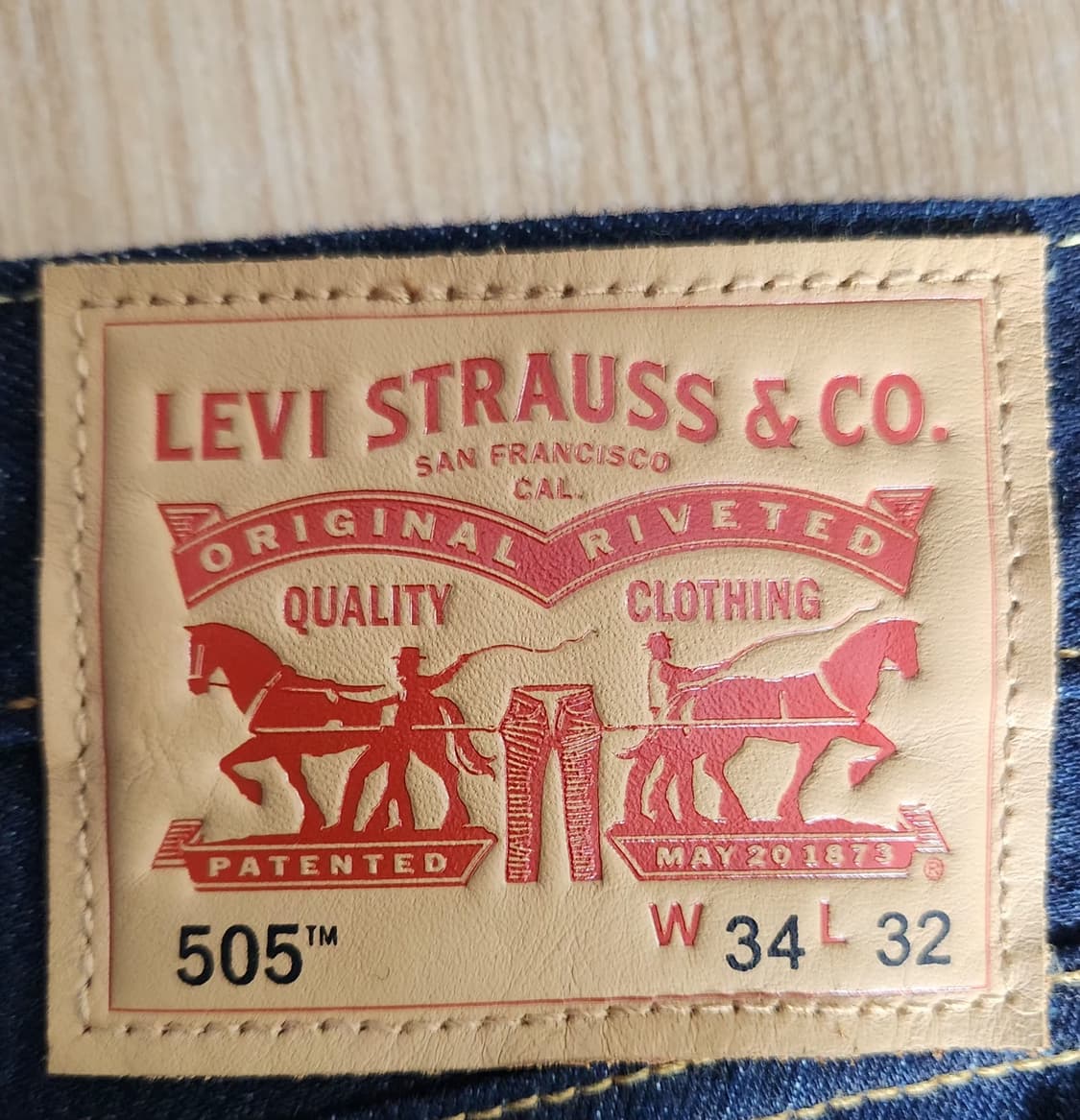 리바이스 505청바지 데님팬츠 34인치 상품이미지3