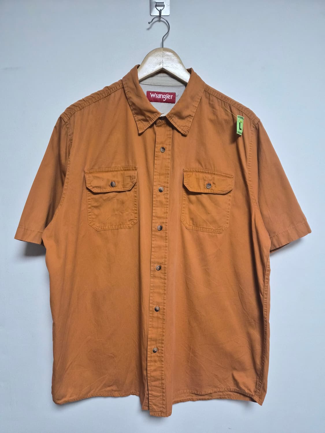 랭글러Wrangler 반팔 워크 셔츠 L - S413 상품이미지1