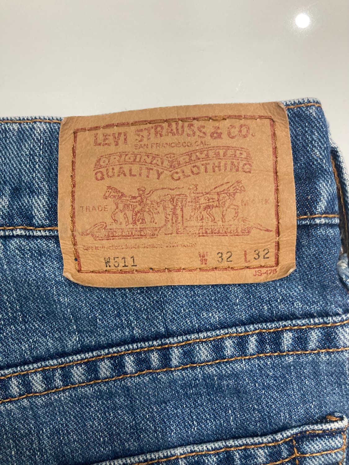 90s w511 levi's denim pants 상품이미지3