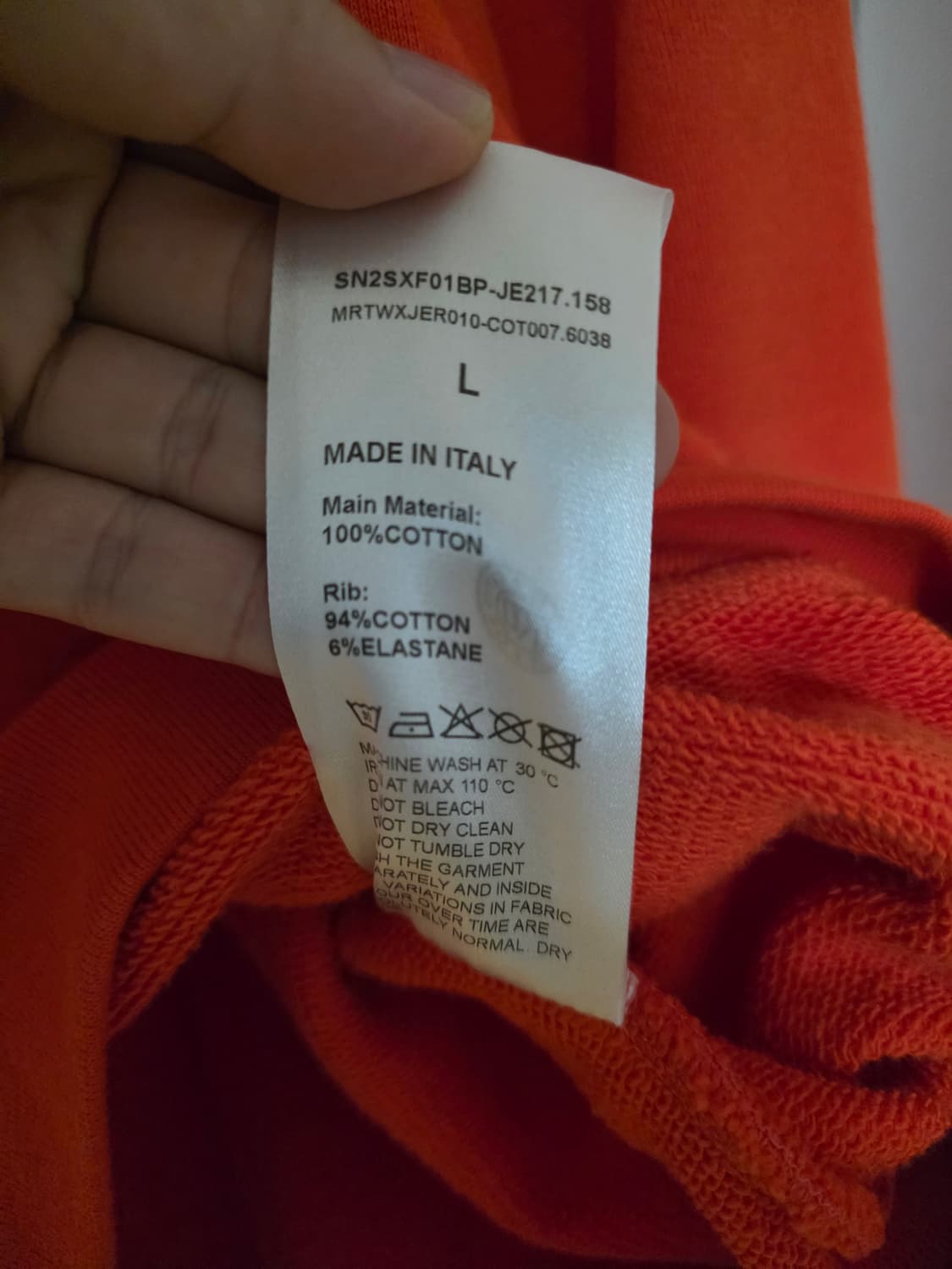 SUNNEI 후드티 오렌지 상품이미지4