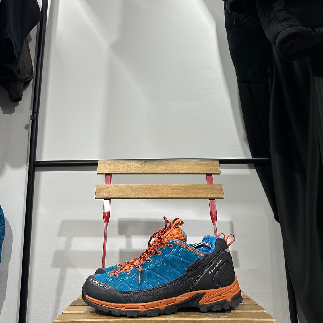 280) 몽벨 트레킹화 남성 남자 등산화 블루 상품이미지3