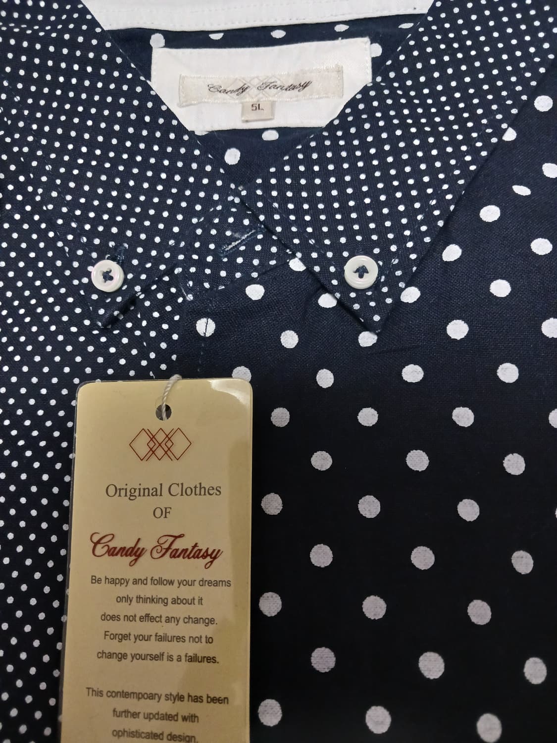 5L Candy fantasy 도트 코튼 반팔셔츠 상품이미지2