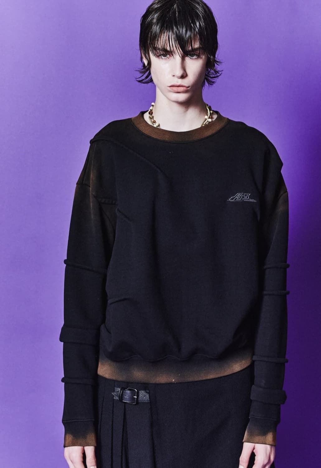 [XL] 앤더슨벨 마드로 그라디언트 맨투맨 상품이미지1