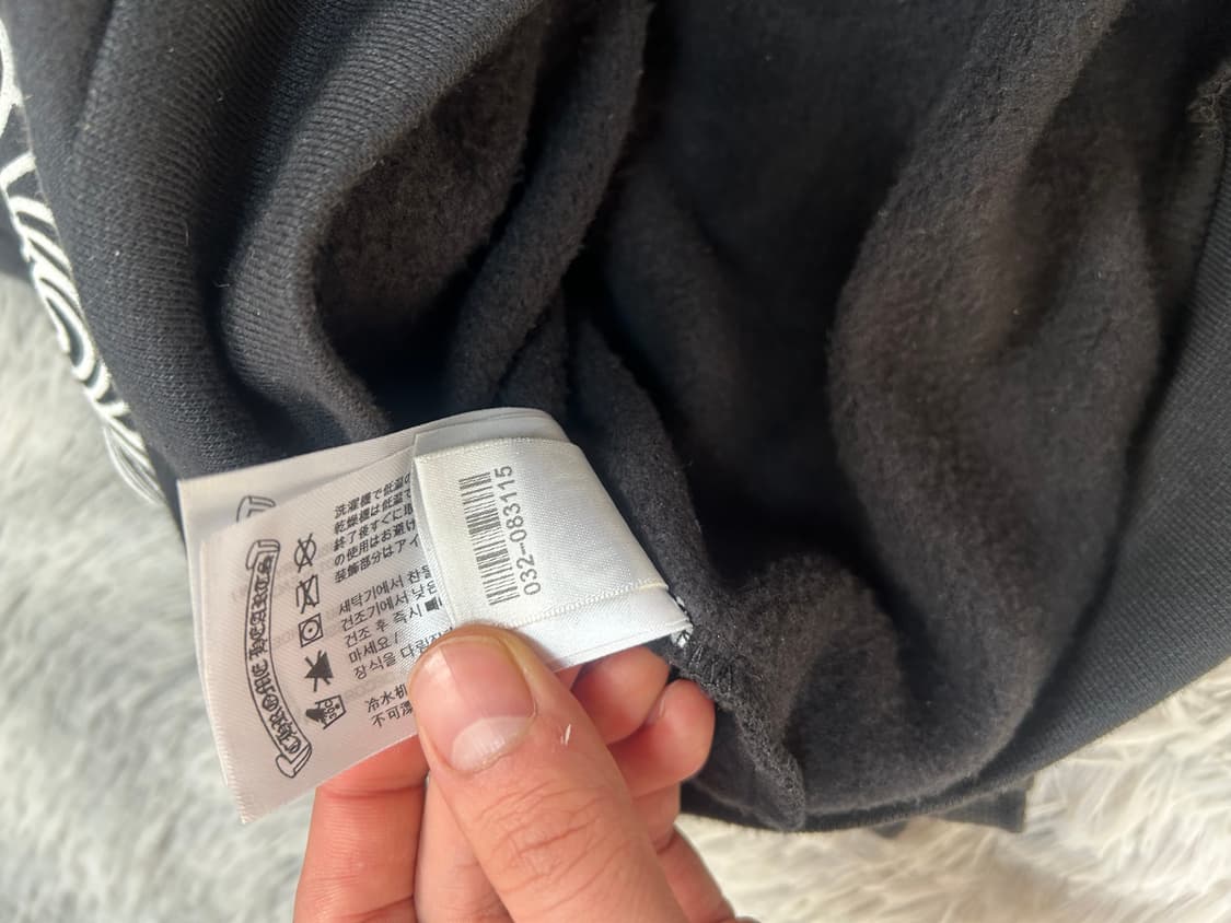 [크림구매] 크롬하츠 홀스슈 로고 맨투맨 블랙 S 상품이미지10