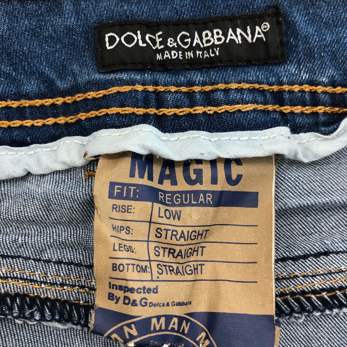 돌체앤가바나 은장플레이트 스판청바지 30 인치 상품이미지5