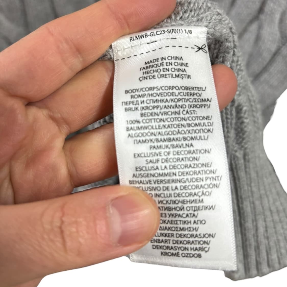 큐알)폴로랄프로렌 케이블 니트 상품이미지6