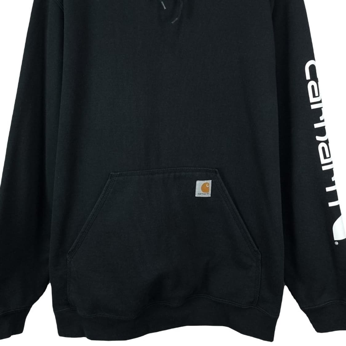 [칼하트] 슬리브 프린팅 오버사이즈 후드티 다크브라운 M18269 상품이미지5