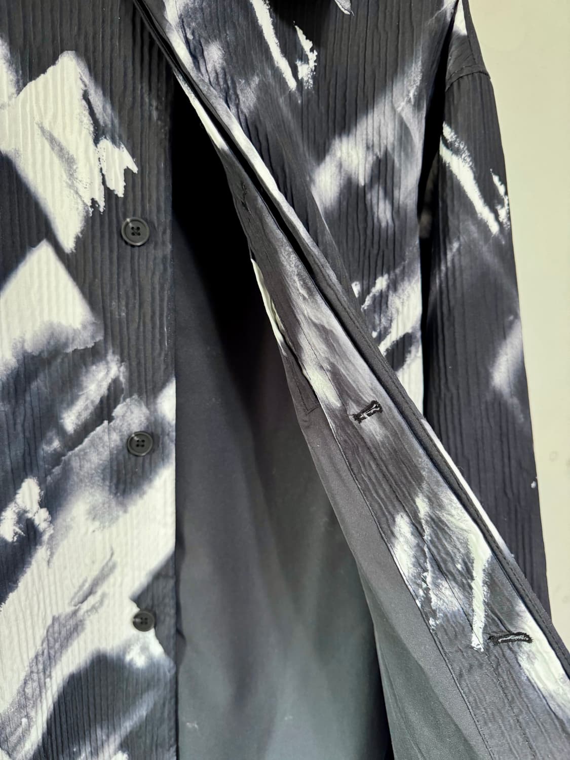 [ZARA] 자라 플리티드 이펙트 프린트 오버셔츠 상품이미지5