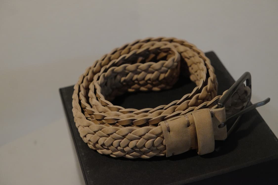 제냐 Zegna 스웨이드 벨트 105 새상품 상품이미지3