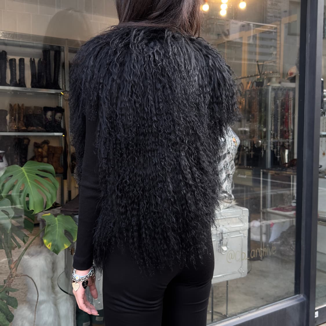 아메리칸 빈티지 양털 컬리 퍼 베스트 상품이미지6