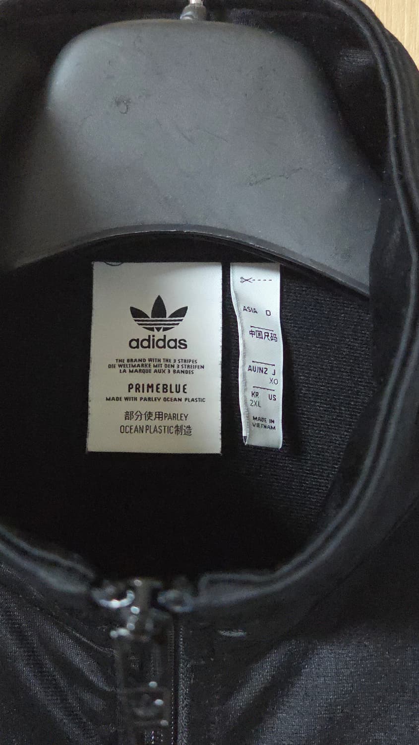 (착샷) 아디다스 파이어버드 져지 트랙탑 블랙  상품이미지4