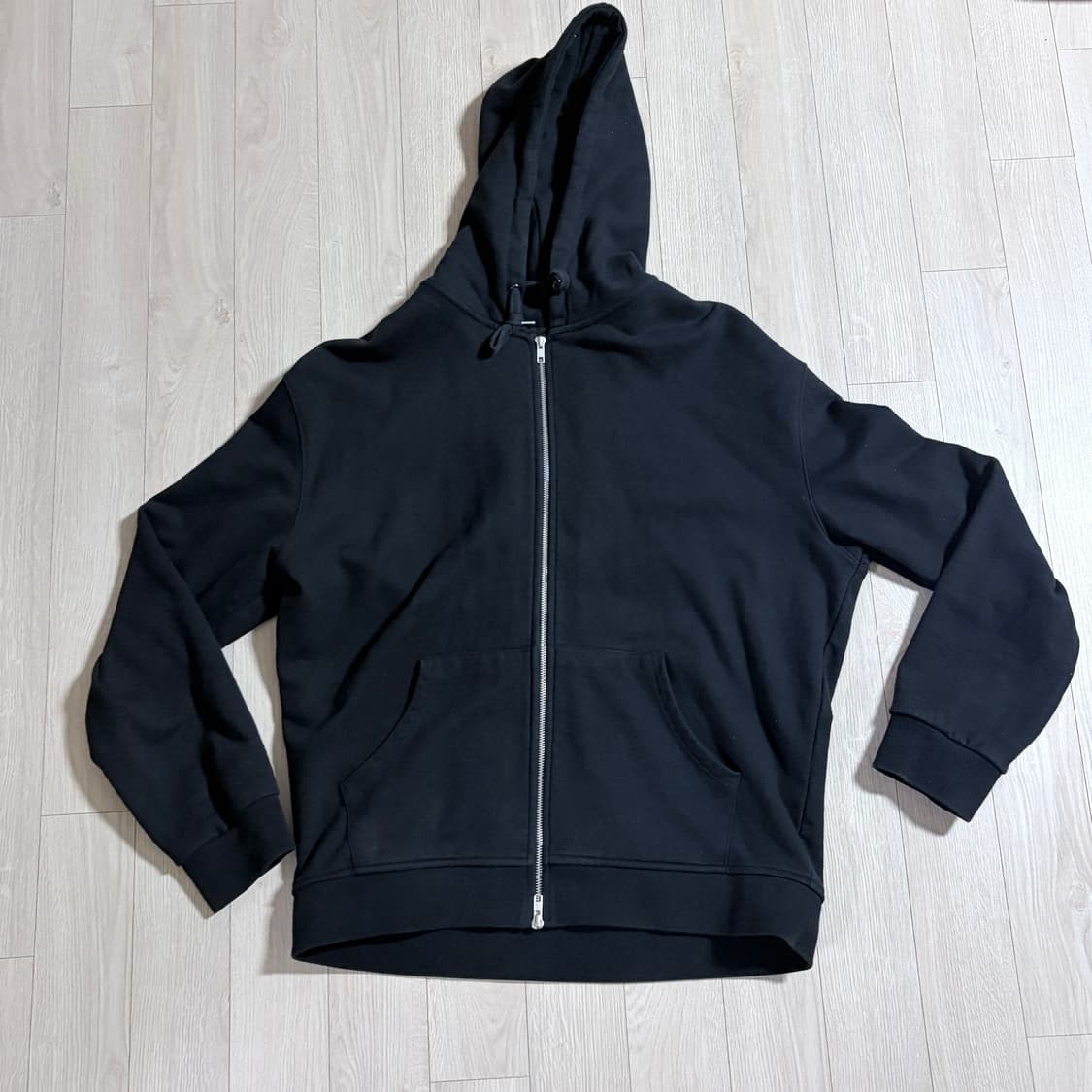 퍼스널팩 블랙 오버핏 후드집업 L 상품이미지1