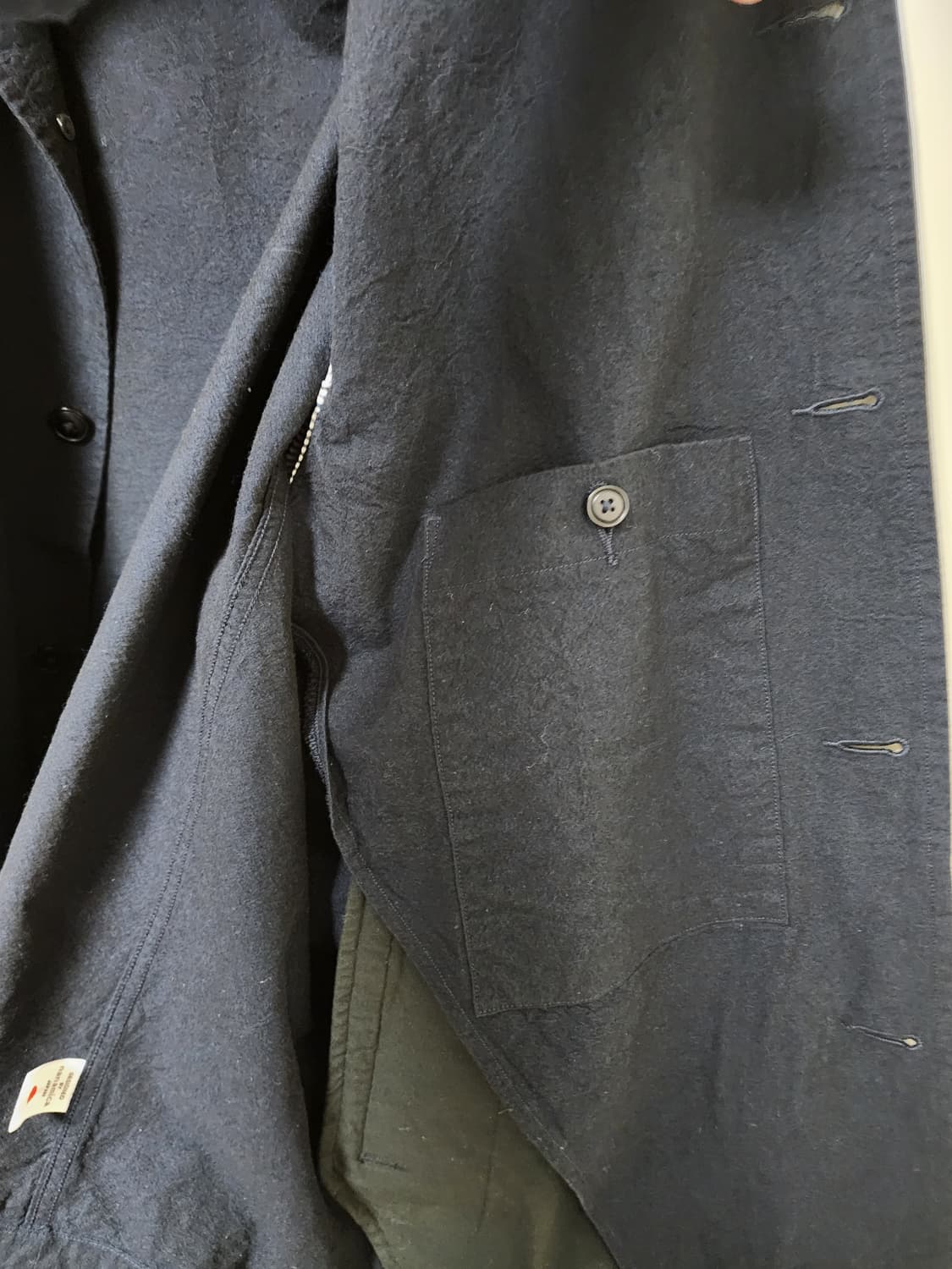 24FW 나나미카 코튼 울 마리너 자켓 네이비 XL 상품이미지6