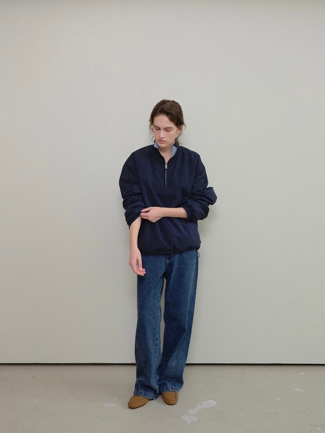 이브세이지 플리스 하프 집업 상품이미지2