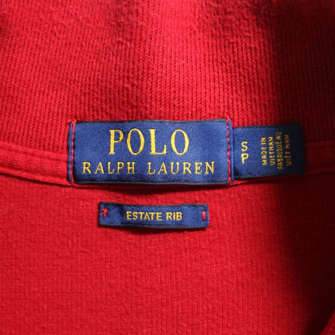 Polo 폴로 랄프로렌 레드 니트 하프집업 상품이미지6